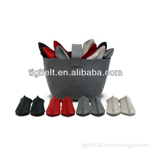 Wool Felt Basket Easy to Carry Sundries